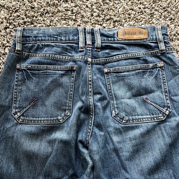 ALLEN B. by Allen Schwartz Jeans 6 Blue Mid Rise Retro Vintage Ankle Zip - Picture 8 of 13